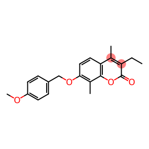 3-ethyl-7-[(4-methoxyphenyl)methoxy]-4,8-dimethylchromen-2-one