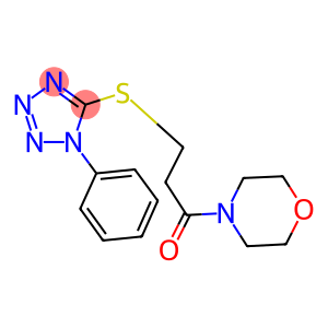 3-(4-morpholinyl)-3-oxopropyl 1-phenyl-1H-tetraazol-5-yl sulfide