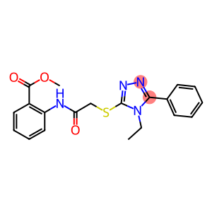 methyl2-({[(4-ethyl-5-phenyl-4H-1,2,4-triazol-3-yl)thio]acetyl}amino)benzoate