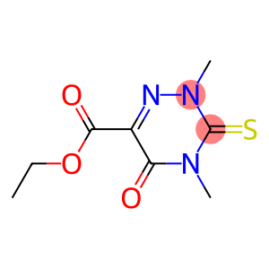 1,2,4-Triazine-6-carboxylicacid, 2,3,4,5-tetrahydro-2,4-dimethyl-5-oxo-3-thioxo-, ethyl ester
