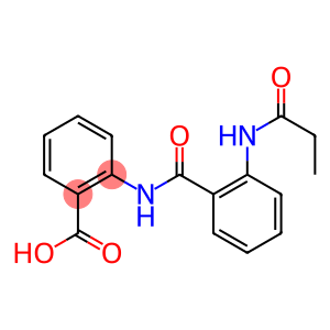 2-[[2-(propanoylamino)benzoyl]amino]benzoic acid