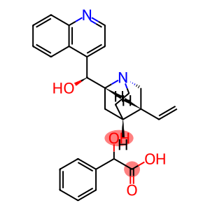 Cinchonan-9-ol, (9S)-, mono(α-hydroxybenzeneacetate) (salt) (9CI)