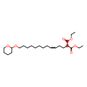 Propanedioic acid, [12-[(tetrahydro-2H-pyran-2-yl)oxy]-3-dodecenyl]-, diethyl ester, (Z)- (9CI)