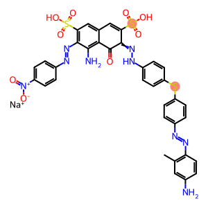 2,7-Naphthalenedisulfonicacid,4-amino-6-[2-[4-[[4-[2-(4-amino-2-methylphenyl)diazenyl]phenyl]thio]phenyl]diazenyl]-5-hydroxy-3-[2-(4-nitrophenyl)diazenyl]-,sodium salt (1:2)
