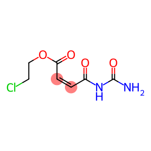 2-Butenoic acid,4-[(aminocarbonyl)amino]-4-oxo-, 2-chloroethyl ester, (Z)- (9CI)