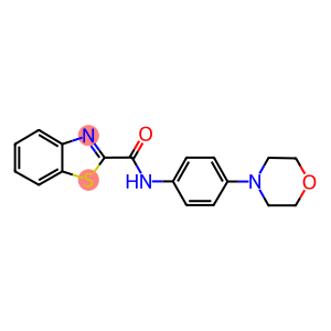 N-[4-(4-morpholinyl)phenyl]-1,3-benzothiazole-2-carboxamide