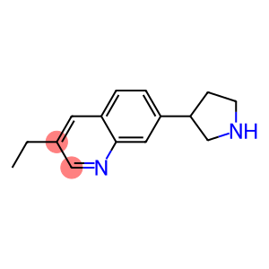 Quinoline, 3-ethyl-7-(3-pyrrolidinyl)- (9CI)