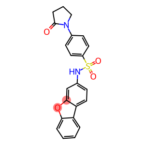 N-dibenzo[b,d]furan-3-yl-4-(2-oxo-1-pyrrolidinyl)benzenesulfonamide