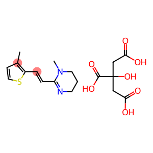 1-methyl-2-[(E)-2-(3-methyl-2-thienyl)vinyl]hexahydropyrimidine-1,3-diium citrate