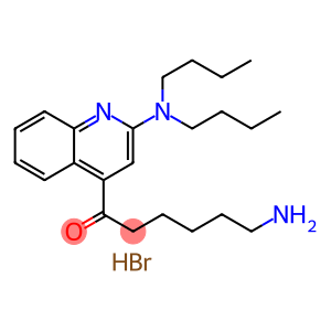 1-Hexanone, 6-amino-1-[2-(dibutylamino)-4-quinolinyl]-, hydrobromide (1:2)