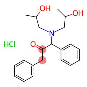 2-Propanone,1-[bis(2-hydroxypropyl)amino]-1,3-diphenyl-, hydrochloride (8CI)