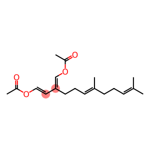 1,3-Butadiene-1,4-diol, 2-[(3E)-4,8-dimethyl-3,7-nonadienyl]-, diacetate, (1E,3E)- (9CI)