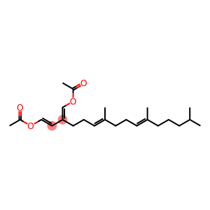 1,3-Butadiene-1,4-diol, 2-[(3E,7E)-4,8,12-trimethyl-3,7-tridecadienyl]-, diacetate, (1E,3E)- (9CI)