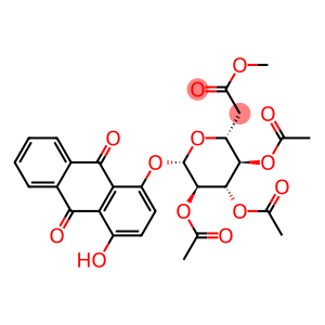 9,10-Anthracenedione, 1-hydroxy-4-[(2,3,4,6-tetra-O-acetyl-β-D-glucopyranosyl)oxy]-