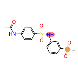 N-(4-{[3-(methylsulfonyl)anilino]sulfonyl}phenyl)acetamide