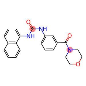 N-[3-(4-morpholinylcarbonyl)phenyl]-N'-(1-naphthyl)urea