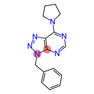 3-benzyl-7-(1-pyrrolidinyl)-3H-[1,2,3]triazolo[4,5-d]pyrimidine