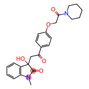 3-hydroxy-1-methyl-3-(2-oxo-2-{4-[2-oxo-2-(1-piperidinyl)ethoxy]phenyl}ethyl)-1,3-dihydro-2H-indol-2-one