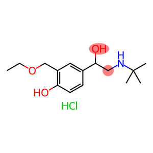 4-(2-(tert-butylamino)-1-hydroxyethyl)-2-(ethoxymethyl)phenol hydrochloride