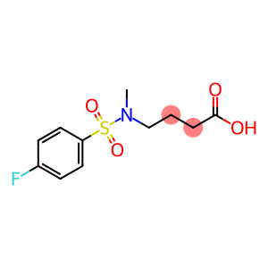 4-[[(4-FLUOROPHENYL)SULFONYL](METHYL)AMINO]BUTANOIC ACID