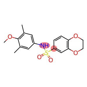 N-(4-methoxy-3,5-dimethylphenyl)-2,3-dihydro-1,4-benzodioxine-6-sulfonamide