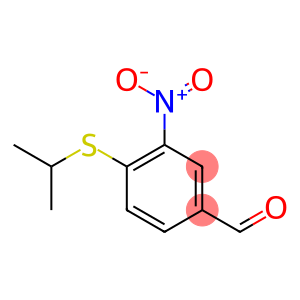 4-(isopropylsulfanyl)-3-nitrobenzenecarbaldehyde