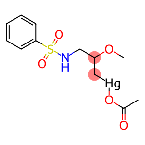 Mercury,(acetato-O)[2-methoxy-3-[(phenylsulfonyl)amino]propyl]- (9CI)