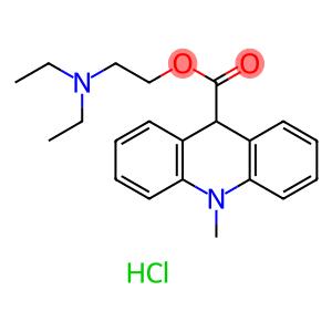 9,10-Dihydro-10-methyl-9-acridinecarboxylic acid 2-(diethylamino)ethyl ester monohydrochloride