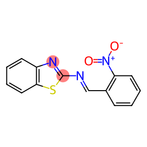 2-Benzothiazolamine, N-[(2-nitrophenyl)methylene]-