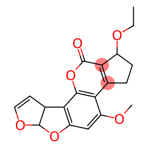 1-Ethoxy-2,3,6a,9a-tetrahydro-4-methoxycyclopenta[c]furo[3',2':4,5]furo[2,3-h][1]benzopyran-11(1H)-one