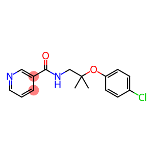 3-Pyridinecarboxamide, N-[2-(4-chlorophenoxy)-2-methylpropyl]-