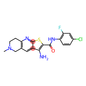 3-amino-N-(4-chloro-2-fluorophenyl)-6-methyl-5,6,7,8-tetrahydrothieno[2,3-b][1,6]naphthyridine-2-carboxamide