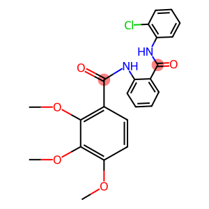 N-{2-[(2-chloroanilino)carbonyl]phenyl}-2,3,4-trimethoxybenzamide