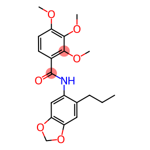 2,3,4-trimethoxy-N-(6-propyl-1,3-benzodioxol-5-yl)benzamide