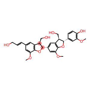 2,2',3,3'-Tetrahydro-2'-(4-hydroxy-3-methoxyphenyl)-5-(3-hydroxy-1-propenyl)-7,7'-dimethoxy-2,5'-bi(benzofuran)-3,3'-dimethanol