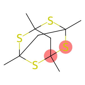 2,4,6,8-Tetrathiatricyclo[3.3.1.13,7]decane, 1,3,5,7-tetramethyl-