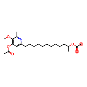 2-Pyridineundecanol, 4-(acetyloxy)-5-methoxy-α,6-dimethyl-, acetate (ester), (S)- (9CI)