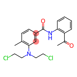 N-(2-Acetylphenyl)-3-[bis(2-chloroethyl)amino]-4-methylbenzamide