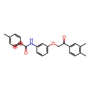 N-{3-[2-(3,4-dimethylphenyl)-2-oxoethoxy]phenyl}-4-methylbenzamide