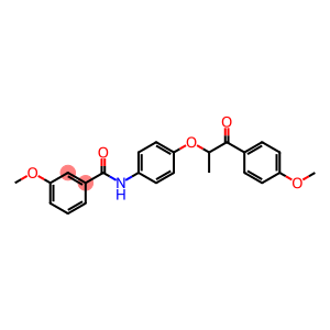 3-methoxy-N-{4-[2-(4-methoxyphenyl)-1-methyl-2-oxoethoxy]phenyl}benzamide