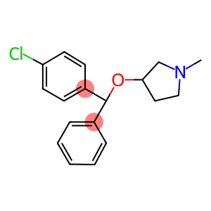 3-(4-chloro-benzhydryloxy)-1-methyl-pyrrolidine