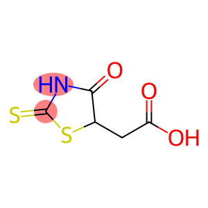 2-(4-氧代-2-硫基亚甲基-1,3-四氢噻唑-5-基)乙酸