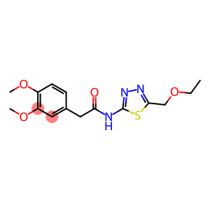 2-(3,4-dimethoxyphenyl)-N-[5-(ethoxymethyl)-1,3,4-thiadiazol-2-yl]acetamide