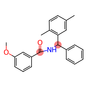 N-[(2,5-dimethylphenyl)(phenyl)methyl]-3-methoxybenzamide