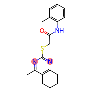 N-(2-methylphenyl)-2-[(4-methyl-5,6,7,8-tetrahydro-2-quinazolinyl)sulfanyl]acetamide