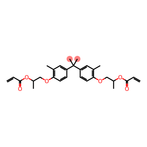 Dipropenoic acid (1-methylethylidene)bis[(2-methyl-4,1-phenylene)oxy(1-methyl-2,1-ethanediyl)] ester