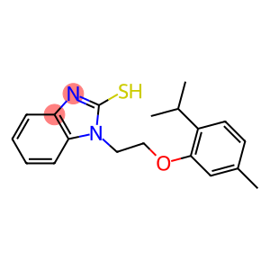 1-[2-(2-isopropyl-5-methylphenoxy)ethyl]-1H-benzimidazol-2-yl hydrosulfide