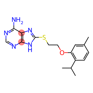 8-{[2-(2-isopropyl-5-methylphenoxy)ethyl]sulfanyl}-9H-purin-6-ylamine