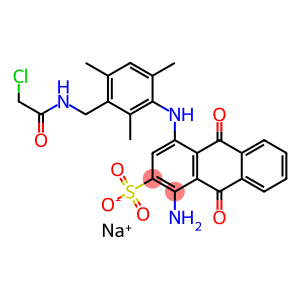 1-Amino-4-[3-(chloroacetylaminomethyl)-2,4,6-trimethylphenylamino]-9,10-dihydro-9,10-dioxo-2-anthracenesulfonic acid sodium salt