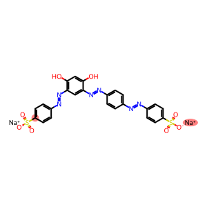 Benzenesulfonic acid, 4-2,4-dihydroxy-5-4-(4-sulfophenyl)azophenylazophenylazo-, disodium salt